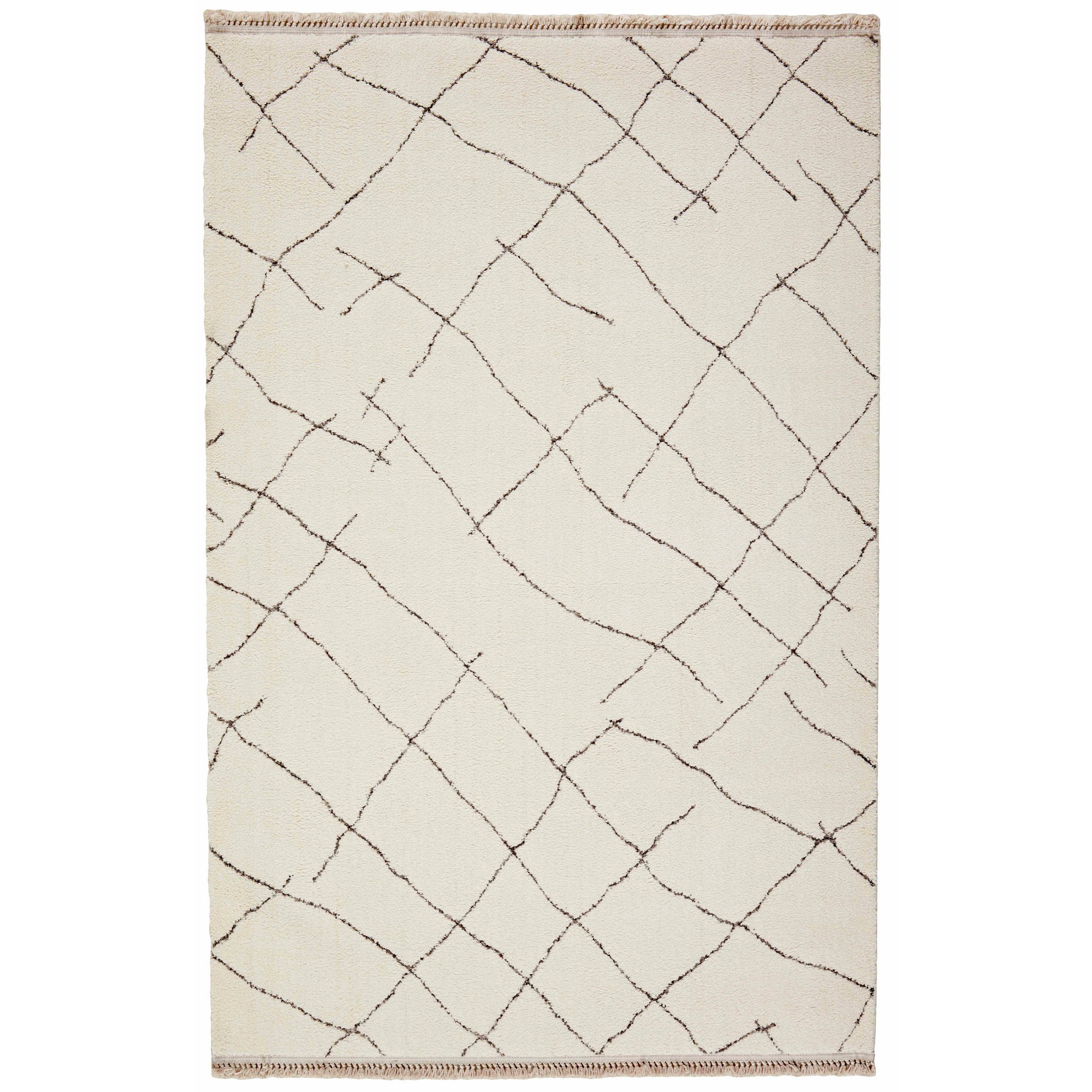 Savannah Moroccan Diamond Bndgm53a Svn24 Rug In Cream White